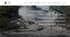 Desktop Screenshot of cleanenergygroup.no